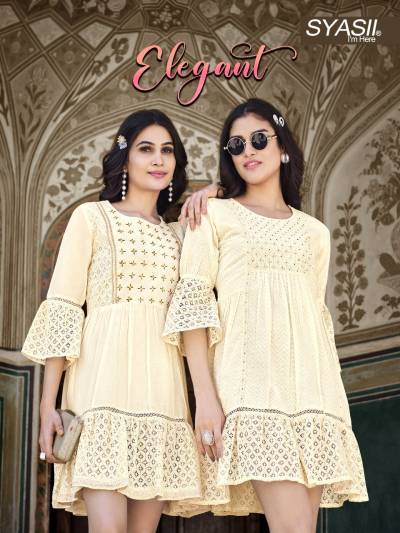 Elegant By Syasii Designer Short Kurti Collection